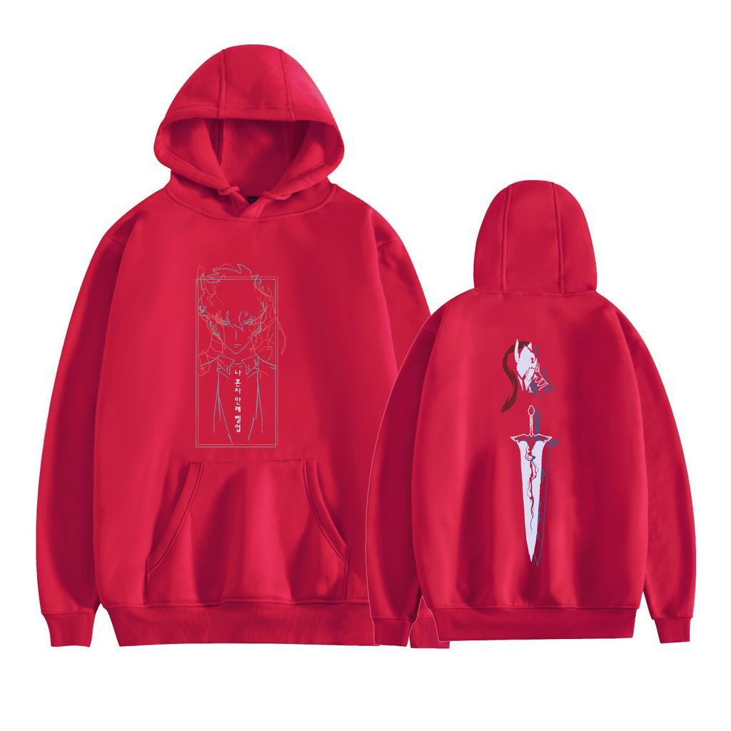 Fashion Unisex Casual Solo Leveling Cartoon Hoodies Sweatshirt Outdoor Sport Cosplay Pullovers Hoodie