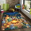 Pokémon-themed printed non-slip decorative rug, cute cartoon welcome mat, a great gift for friends and family.