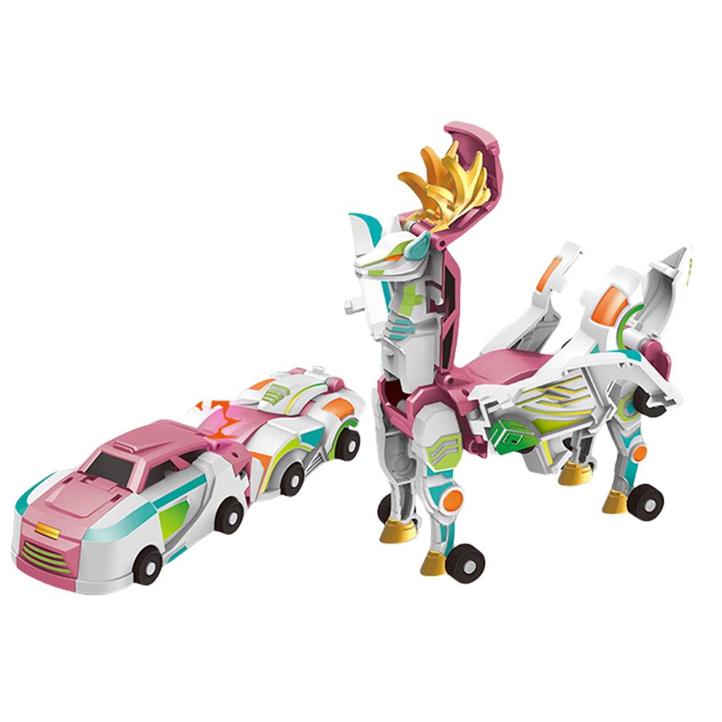 Voiture Dinosaure Transformable à Collision 2-en-1 Robot Voiture Transformable Articulation Multi-Articulée Jouet pour Enfants Garçons et Filles