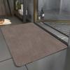 Ruhiku GW Bathroom Floor Mat, Diatom Mud Non-Slip Quick Dry Absorbent, Washable Compatible with Under Door, In Front of Bathtub, Shower, Sink