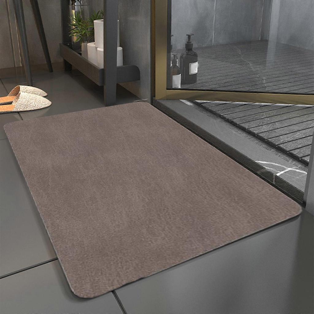 Ruhiku GW Bathroom Floor Mat, Diatom Mud Non-Slip Quick Dry Absorbent, Washable Compatible with Under Door, In Front of Bathtub, Shower, Sink