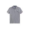 Polo Ralph Lauren SS22 Gestreiftes Detail Logo Bestickt Slim Fit Kurzarm Poloshirt Herren Oberteile Grau MNPOKNI1N821833-410