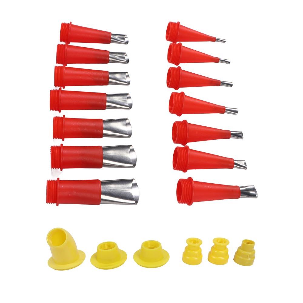 20PCS Stainless Steel Caulking Nozzle Tips Caulking Tool Kit  for Sealant Application
