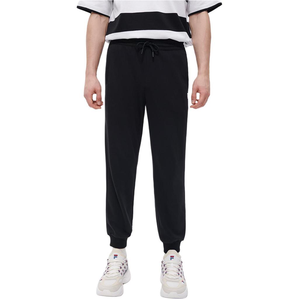 FILA Fusion Fashion Casual Knitted Long Pants Men bottoms Black T11M333602FBK
