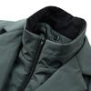Men's Winter New Fake Two-Piece Warm Blazer Business Leisure Warm Stand-up Collar Down Jacket