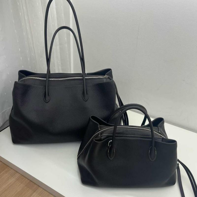 Genuine Leather Tote Bag Women Large Capacity Shoulder Top Grain Cowhide Daily Use Urban Style