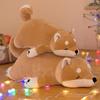 Long Cartoon Shiba Dog Plushie Pillow Stuffed Animals Pillows Cute for Sleeping Hugging Soft Toy Kids Adults Gift