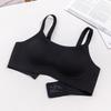 Skinny Big U-neck Underwear Women's Breathable Summer Thin Anti-sagging Non-marking Fixed Cup Sports Vest Integrated Bra Cover
