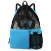 Nylon Drawstring Backpack with Wet Pocket Beach Backpack Durable Equipment Bag  Workout Gear