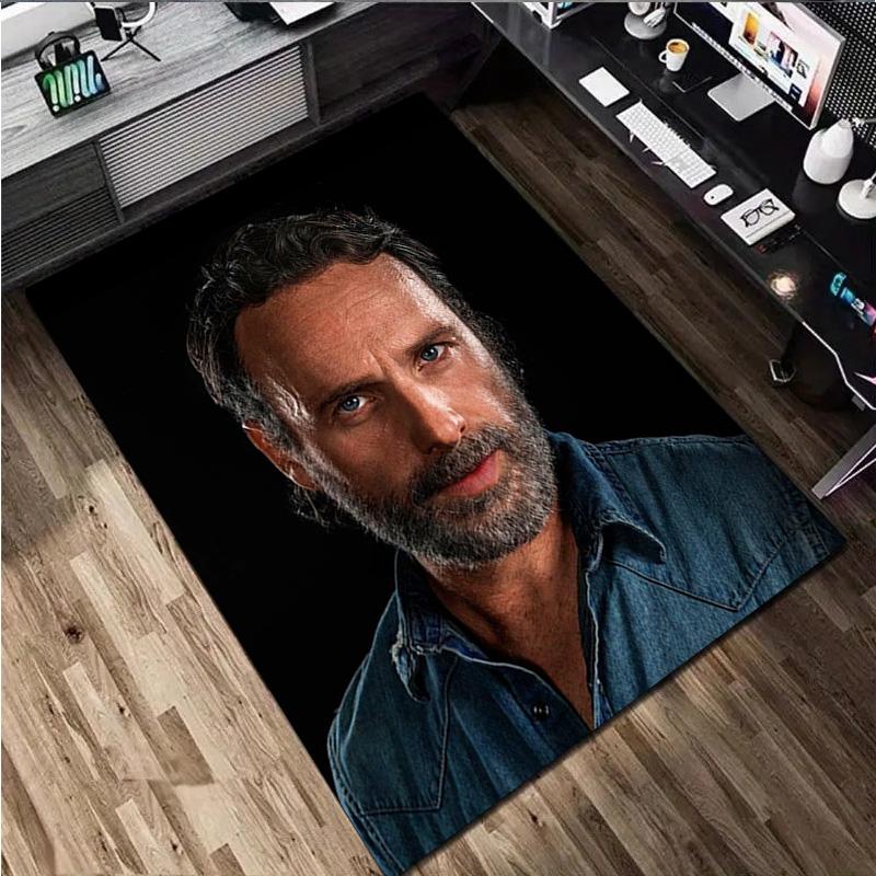 1Pc The Walking Dead  Print Rug - Home Decoration Carpet For Living Room Bedroom Flooring Computer Chair Area Rug