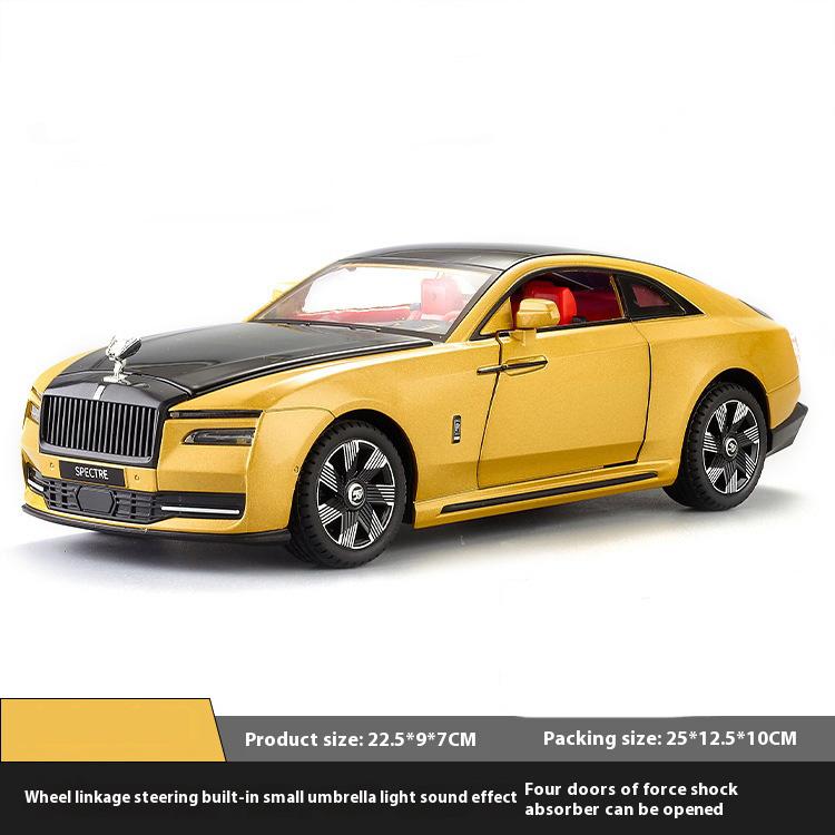 

1:24 Rolls Royce Spectre Alloy Luxury Limousine Diecast Model Sound and Light Children Toy Simulation Vehicle Model Gift for Boy золотой
