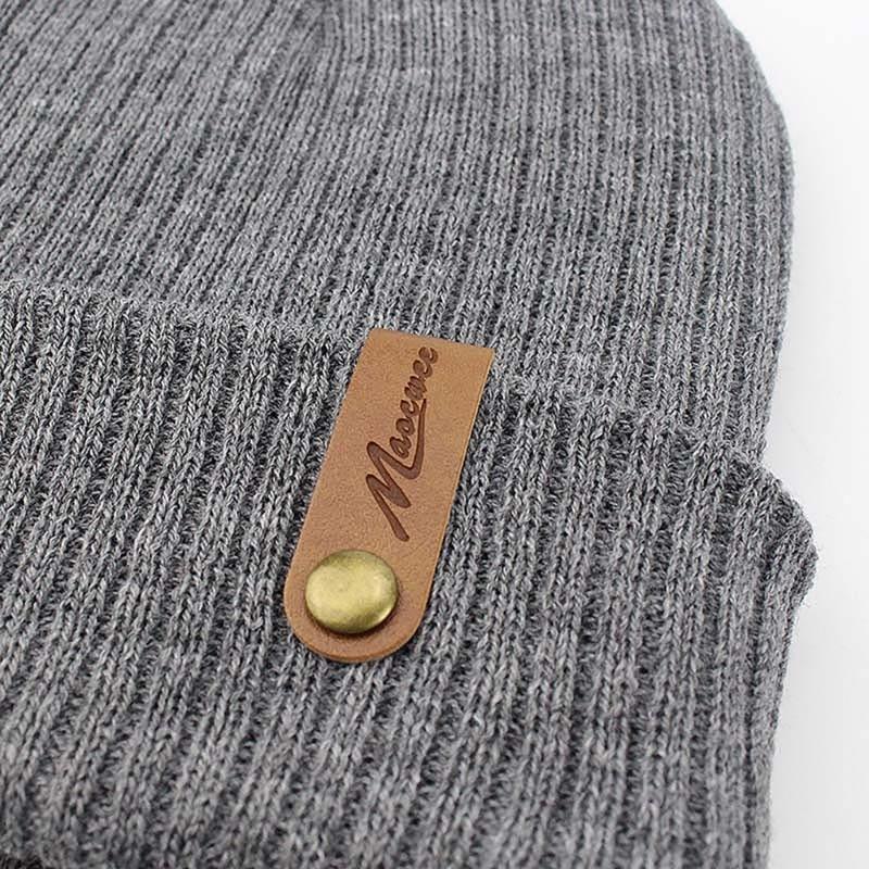 Warm Lined Winter Hat Unisex Stretchy Knitted Hat Cold Weather Warm Hat for Running or Casual Wear