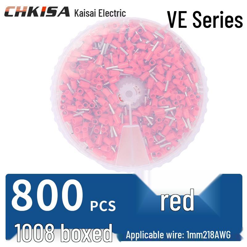 Tubular Wiring Terminal Crimper with Storage Box for Quick Cold-Pressed Wire Terminals