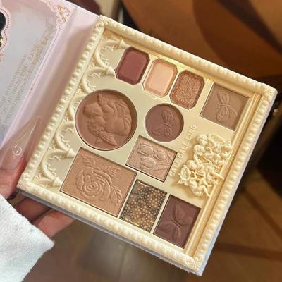 Old Man's Young Adult Heart! Relief Angel Eye Shadow Plate Earth Color Blush Repair Integrated Plate Cheap Student