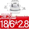 Stepped Timing Pulley 5M, 36 Teeth, T-Slot Width 16/21/27, Bore 5-25mm, BF Type.