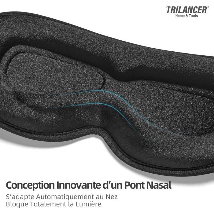 Masque De Nuit Innovant 2024, Bandeau De Sommeil Les Yeux, Cache-Œil Dormir,Masque De Sommeil, Voyage Avion Méditation Sieste[J51]