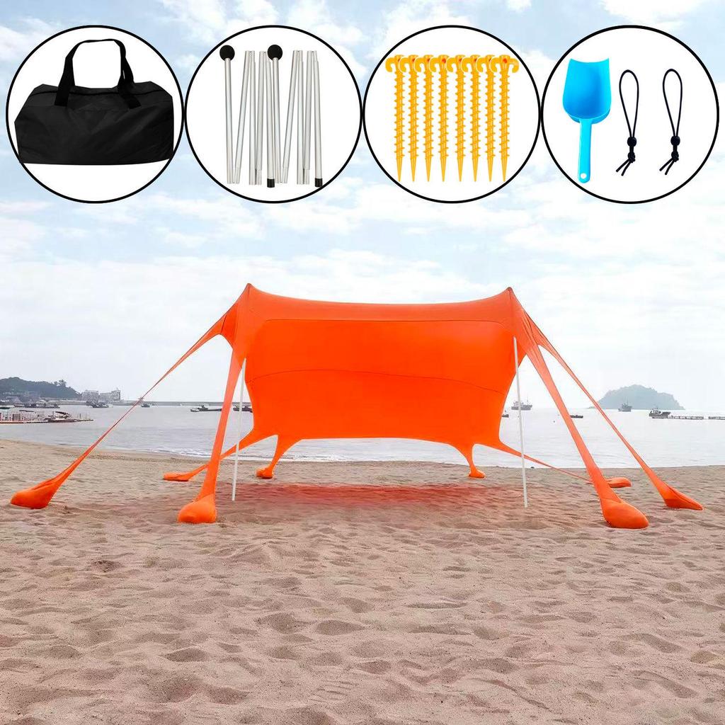 Przenośny Parasol Plażowy Lycra Namiot Baldachim