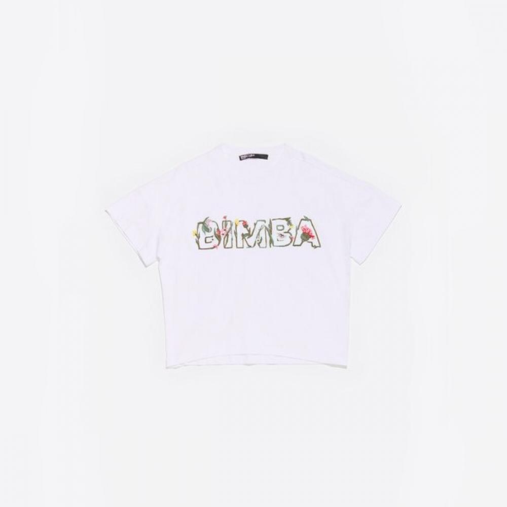 

Bimba Y Lola boxY T shirT Floral Logo b255awT040whb