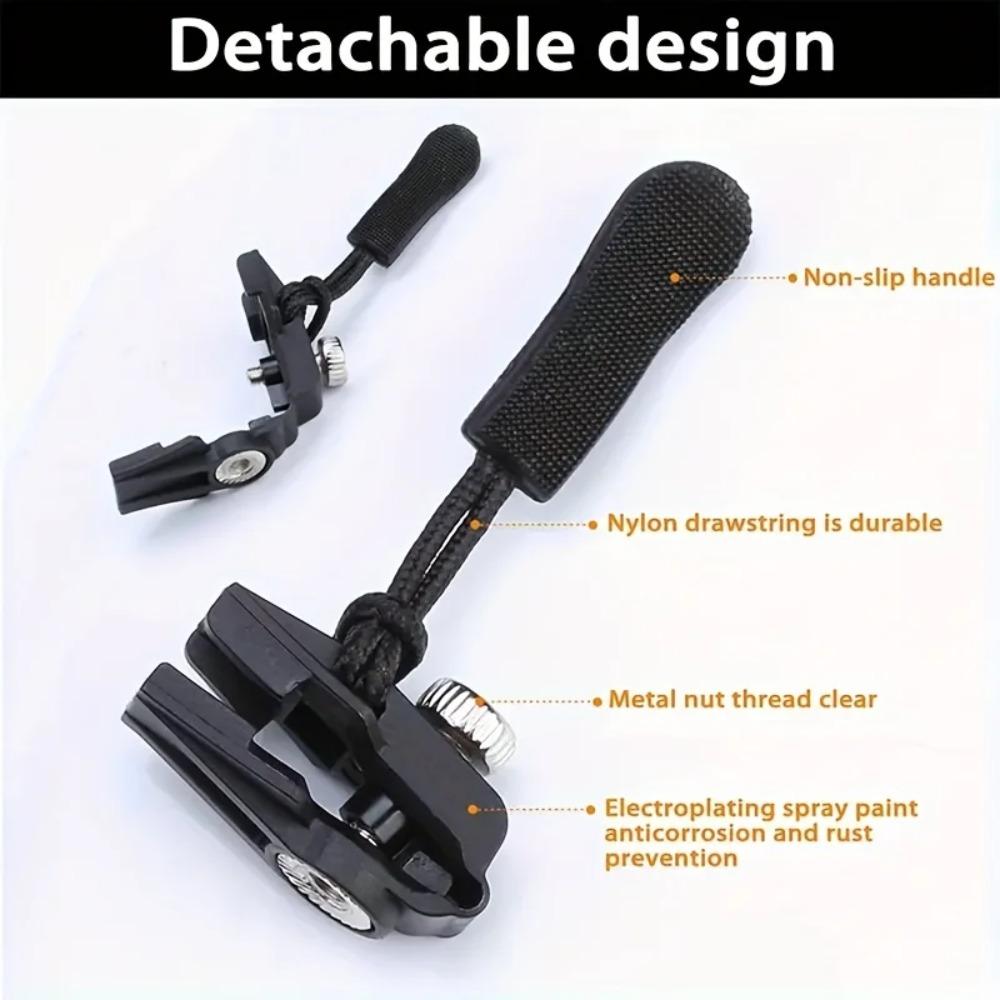 10-100PCS Zipper Pull Repair Kit Replaceable Zipper Heads for Backpacks Luggage Clothing Coats with Three Size Options