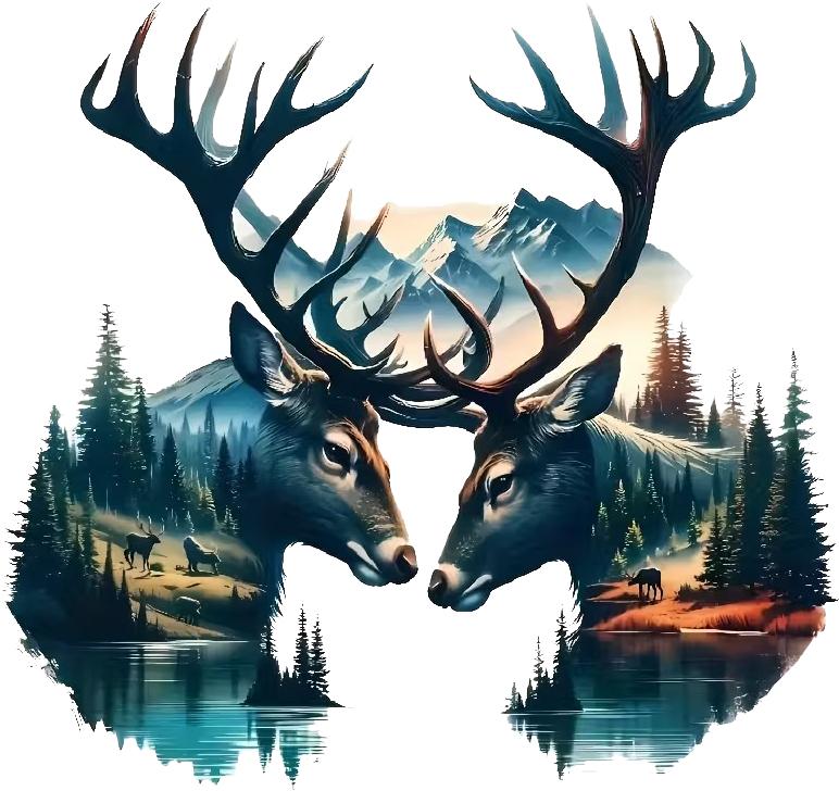 

QT2304#15cm Deer Totem Vinyl Sticker - Self-Adhesive, High-Gloss Finish, Ideal for Cars, Trucks, Motorcycles, Single Use, 15cm-longest side