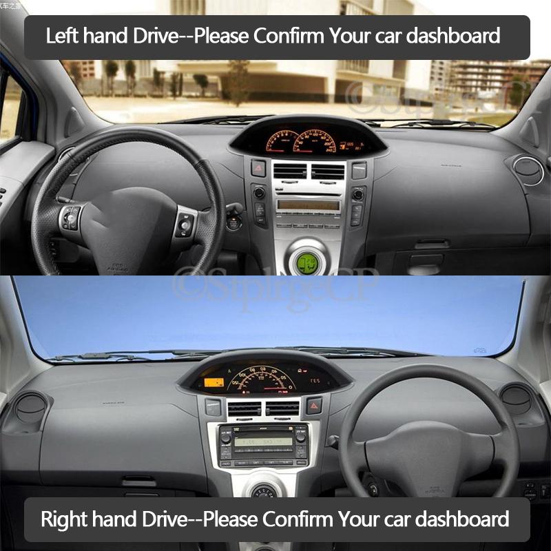 Anti-Slip Mat Dashboard Cover Pad Sunshade Dashmat Carpet Car Accessories 2007 2008 2009 for Toyota Yaris Vitz XP90 2006~2011 90