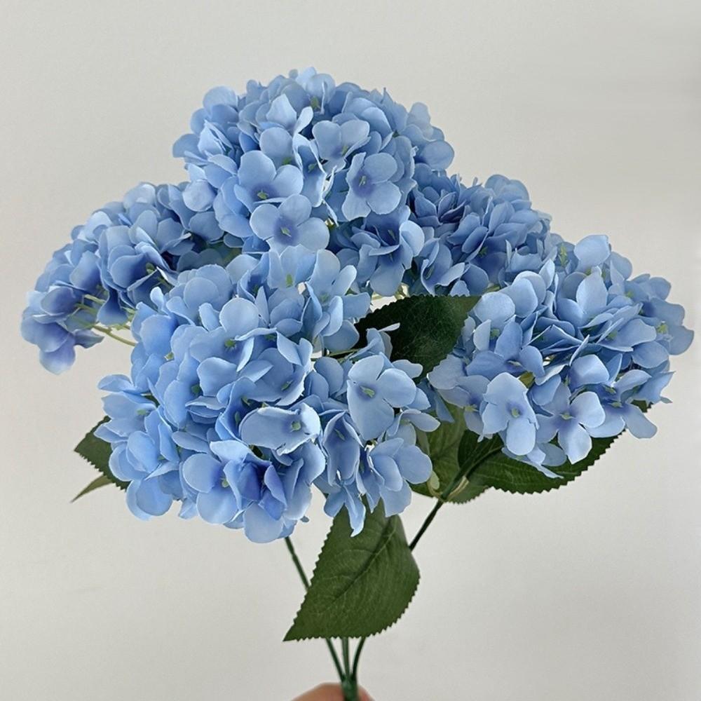 Multi-head Simulation Hydrangea Bouquet Big Head DIY Artificial Flower Bouquet Floral Arrangement French Hydrangea