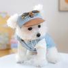 Comfortable Wide Brimmed Sun Hat For Pet Headgear Outdoor Summer Headgear Breathable Hat