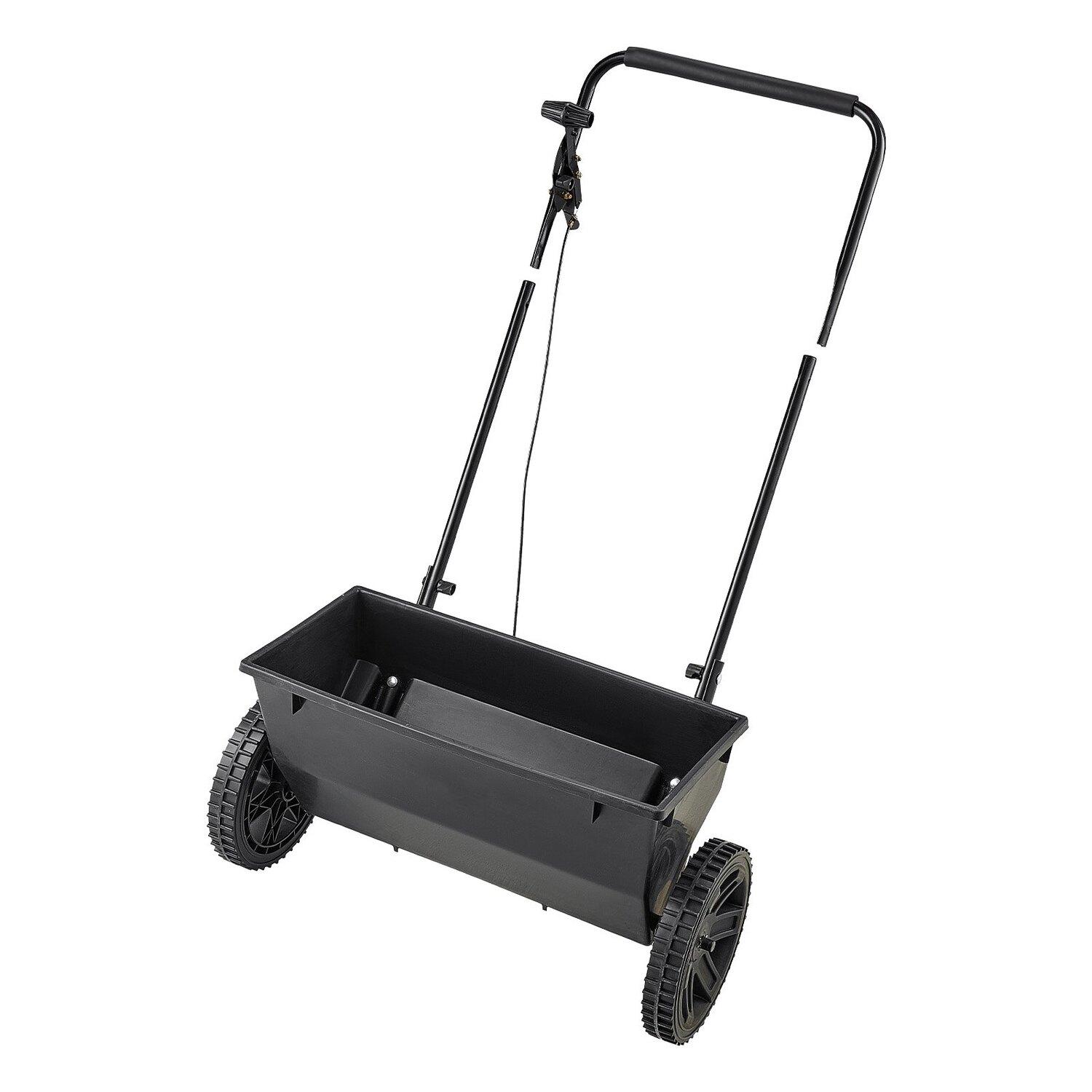 Buying Solutions, MB Loop-duwstrooier, 50LBS Capaciteit, Druppelstrooier met Trechterrooster, 18 inch Strooibreedte & 30 Instellingen, 10 inch All-Terrain Banden, Tuin &