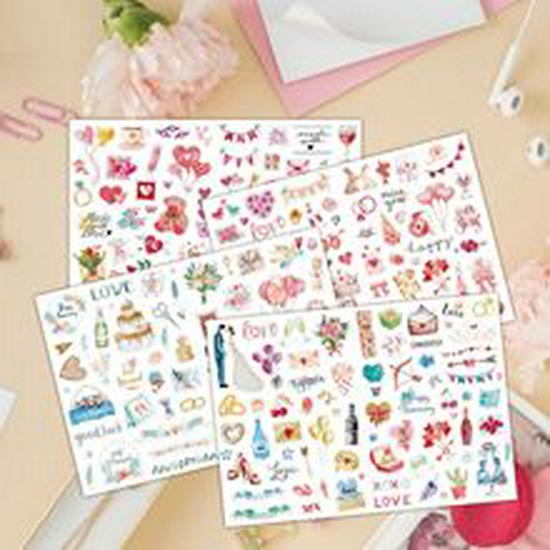 Set di Buste Regalo Letterarie Creative ad Acquerello da 160 Pezzi
