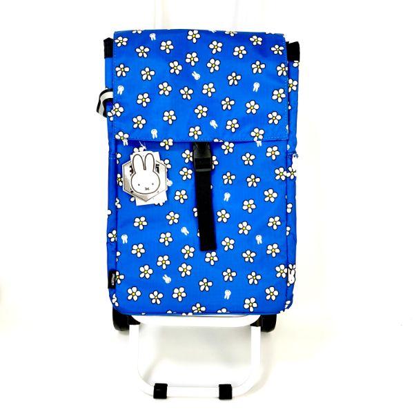 Miffy Miffy Isolierter Einkaufswagen, Blumenblau, Tragetasche, Outdoor-Kühltasche, Blau