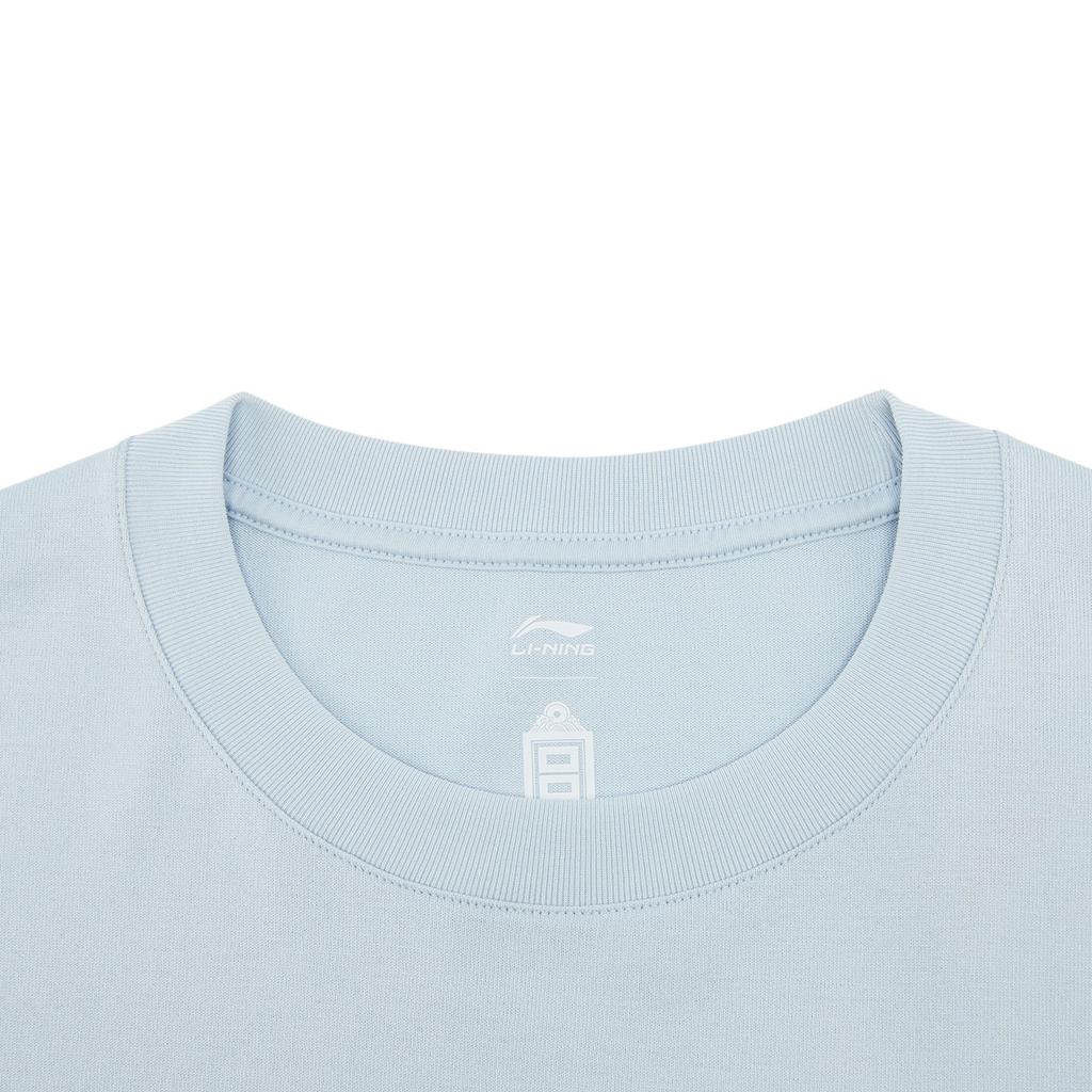 Li-Ning Round Neck Letter Pattern Couple Loose T-Shirt Unisex Tops AHSW407-2