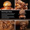 Aris & Juno 360° Rotating Nine Dragon Turn Qiankun, Feng Shui Resin Sculpture for Wealth & Protection, Lucky Charm for Home & Office Décor