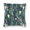 Evening Lily And Wildflower Pillowcase Polyester Linen Velvet Creative Zip Decor Throw Pillow Case Bed Cushion Cover