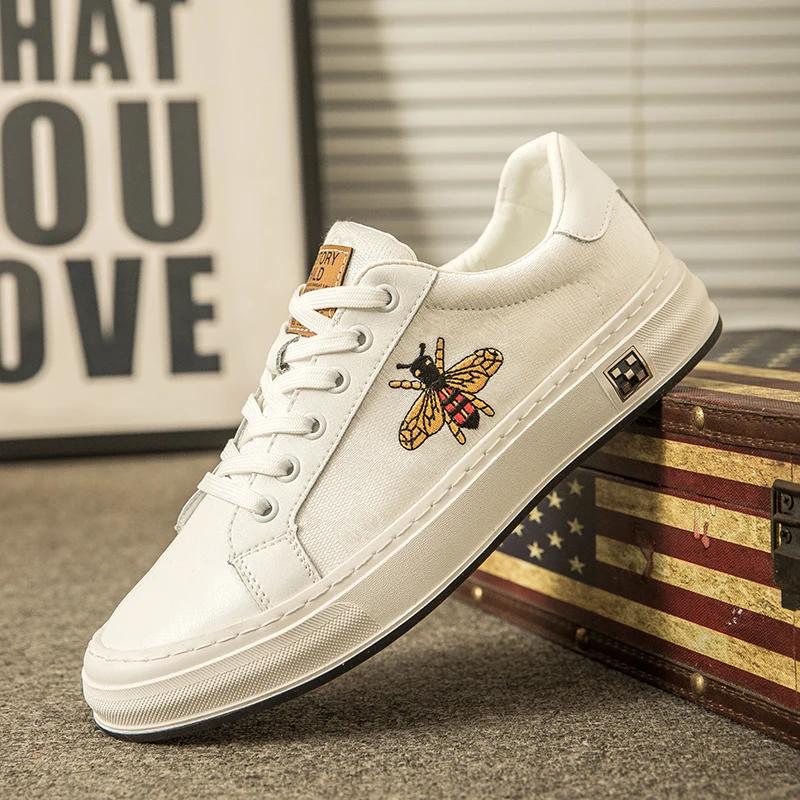 

Мужская обувь, осенние дышащие кроссовки, удобные кроссовки для ходьбы, повседневные плоские устойчивые нескользящие кроссовки для скейтборда для мужчин 38 белый