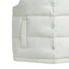 Coach Solid Color Stand Collar Zipper Sleeveless Vest Women Vests White CV308-CRM
