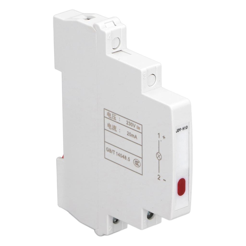 Din Rail Indicator Light LED AC DC 230V Modular Mount JD9‑H1D for Telecommunications Electrical Lines