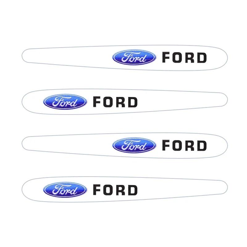 

New 2026 Car Sticker 4/8 PCS Car Door Handle Cup Protector Stickers Protection Film Accessories For Ford Fiesta Mondeo Fusion Ex