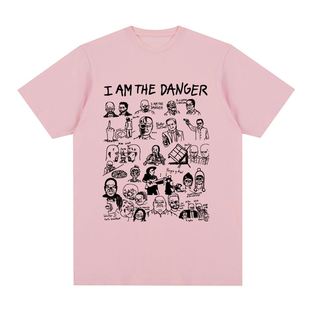 Breaking Bad I Am The Danger Vintage T-shirt Harajuku Heisenberg Casual Cotton Men T Shirt New Tee Tshirt Womens Tops