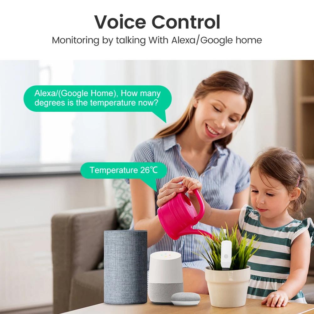 Moisture Temperature Humidity Sensor Multi-Function Wireless Earth Hygrometer Soil Water Content Monitor for Farm Garden