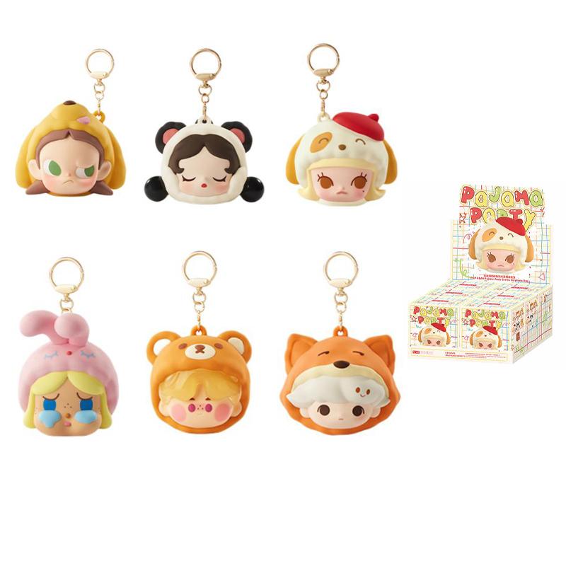 New POP MART Bubble Sprout Pajama Party Series Headphone Bag 1 72 Blind Box Products Single Mystery Box/Full Box 6 Pcs PPMT-2504-0031