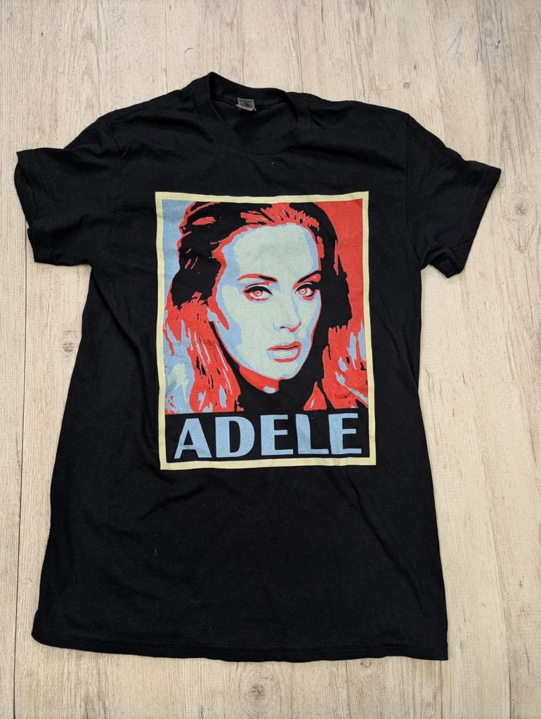 Adele OBEY Style Pop Art Graphic Music Band T-Shirt Tee Unisex Size S Black