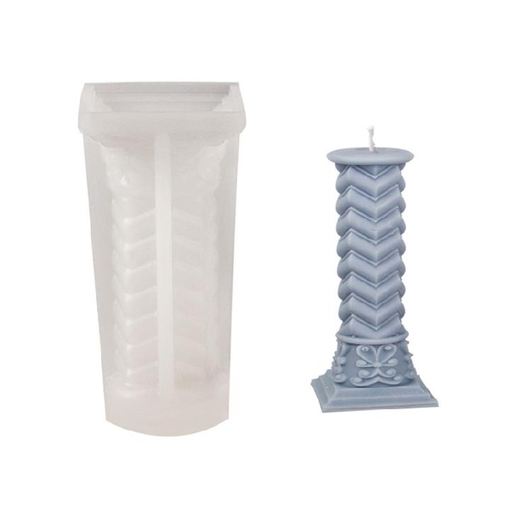 Roman Pillar Silicone Mold Candle Aromatherapy Candy Cake Decorating Tool Supply
