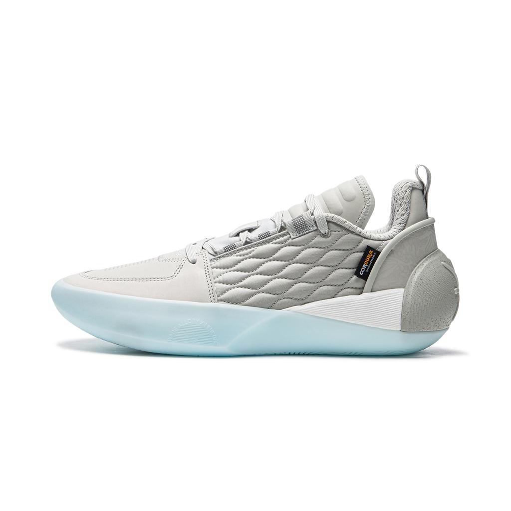 New LiNing All City 12 Encore Anti-Slip And Wear-Resistant Rebound Low-Top Basketball Shoes Men's Gray ABAU051-2