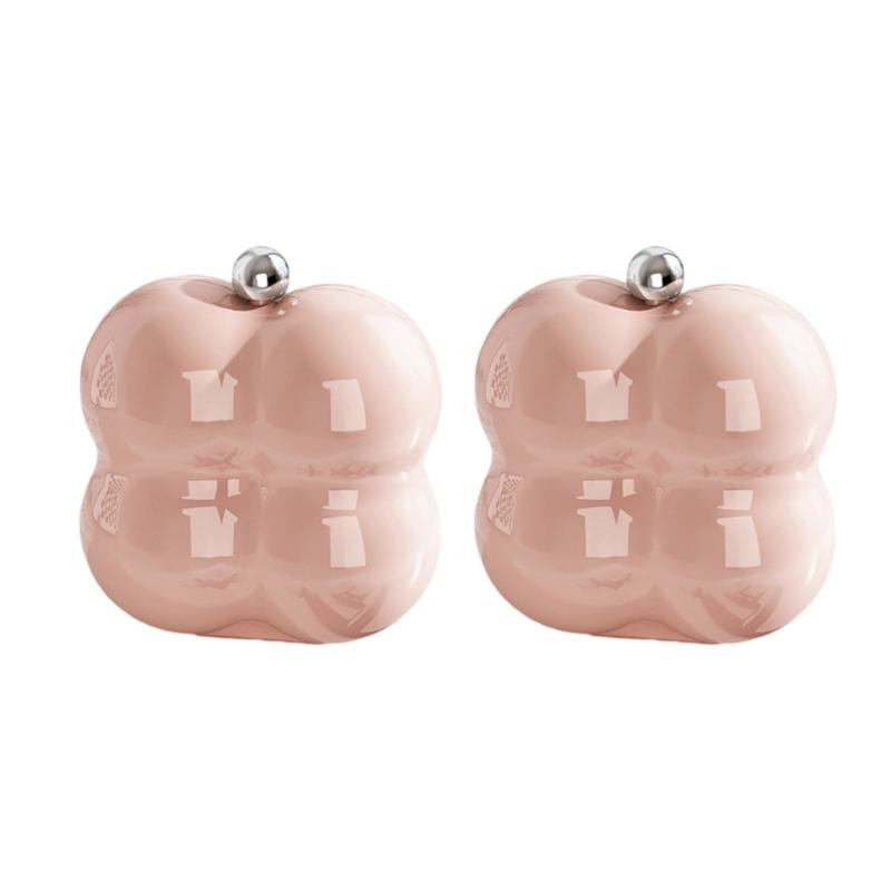 

2Pcs Clouded Shaped Jewelry Case Portable Earring and Accessory Organizers Small Travel Storage Box with 7 Compartments розовый