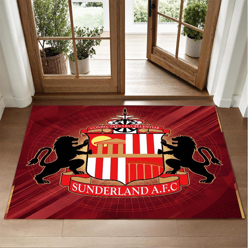 Sunderland Design Crystal Velvet Rug Soft Decorative Mat for Bedroom Entrance