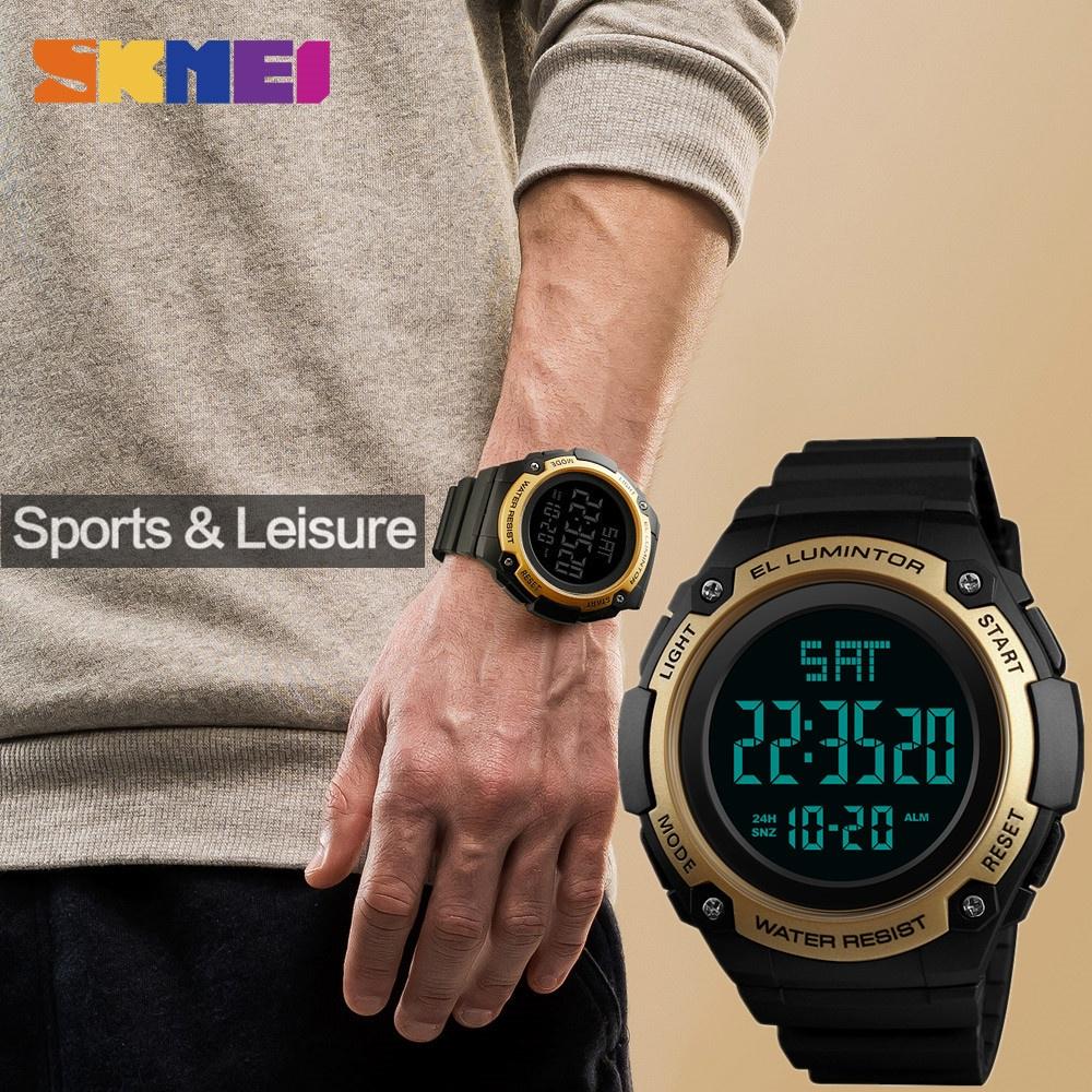 SKMEI Orologio da uomo LED Orologi digitali 50M Impermeabile Conto alla  rovescia Orologio da polso Sveglia Orari Sveglia Sveglia acquista in modo  economico — spedizione gratuita, recensioni reali con foto — Joom