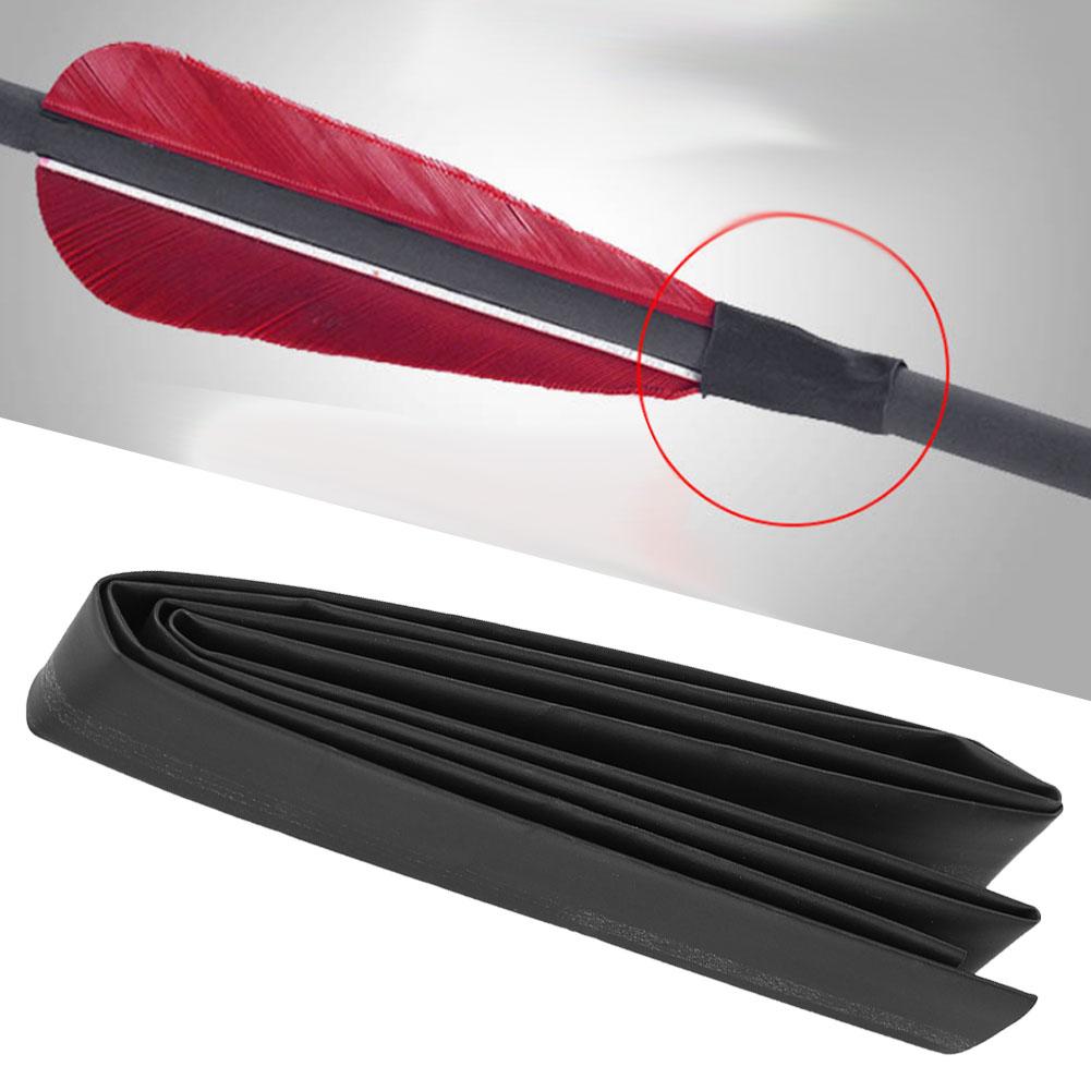 1 Pcs Archery Heat Shrink Tubing Black Rubber Wrap for Outdoor Hunting Shooting Accessories