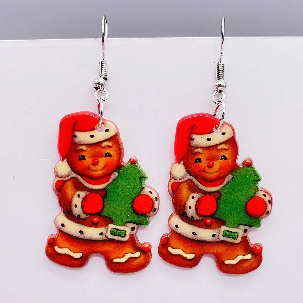 Santa Chihuahua & Kitten Christmas Earrings - European & American Holiday Ornaments