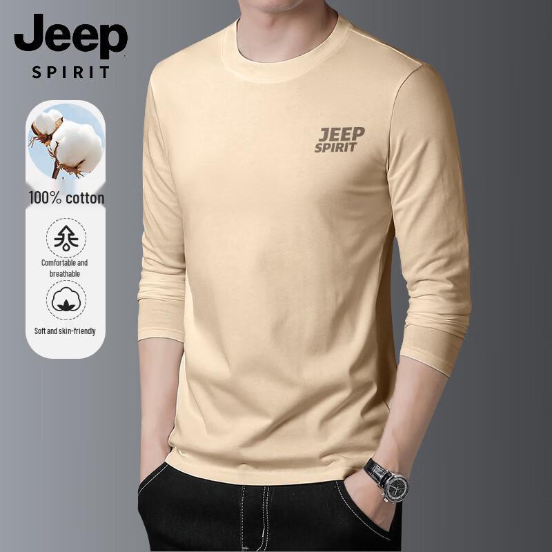 

JEEP SPIRIT Men s Graphic Print Long-Sleeve T-Shirt M