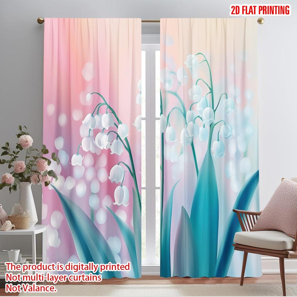 

2 шт., 2D печать на плоскости Принт Шторы Lilyland Dreamscape Полиэстер (без удилища) Украшения для использования в помещении для спальни, гостиной 52.50×116.00 CM 2pcs